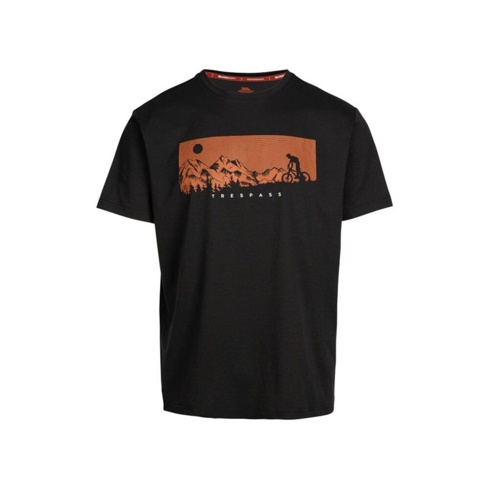 Trespass Mens Nellow Biker T-Shirt / Black
